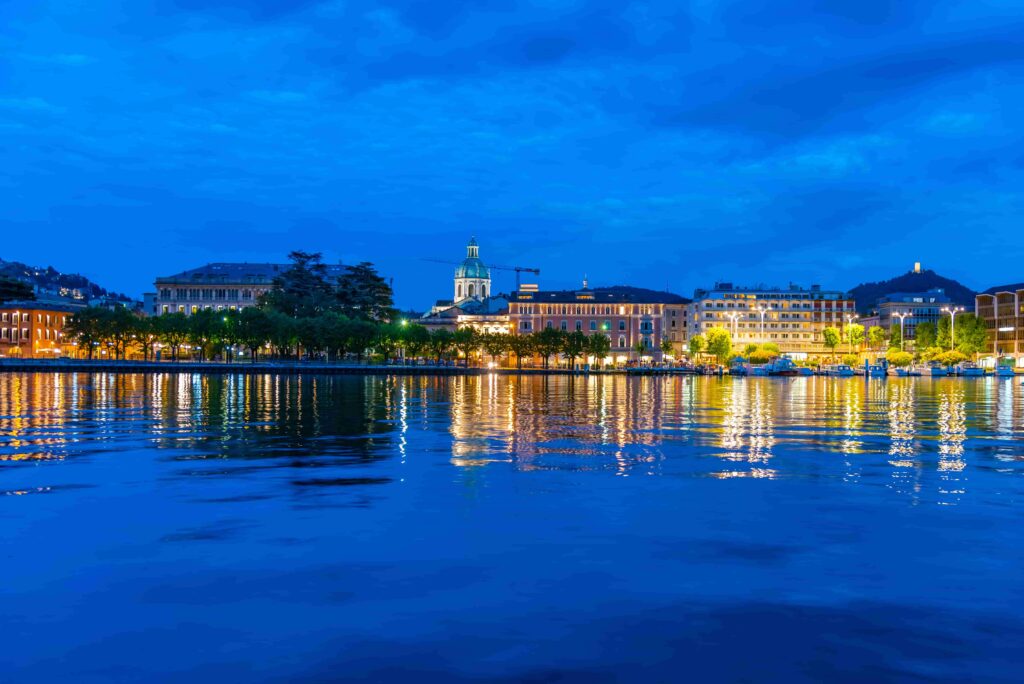An evening in Como
